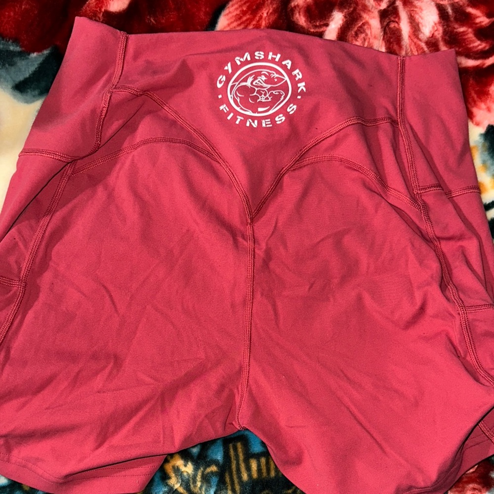 Gymshark Women's Athletic Shorts in Deep Red